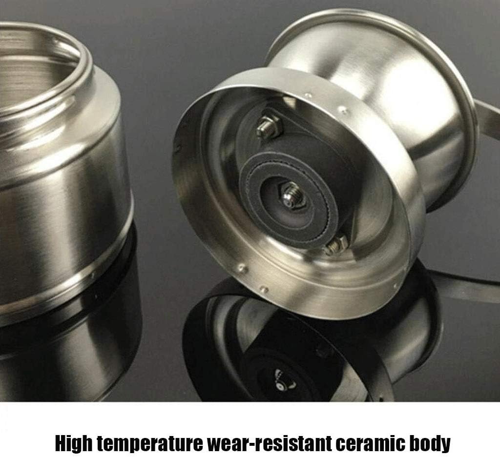 Manual Coffee Grinder – Conical Ceramic Burr – Portable Hand Crank Mill Stainless Steel