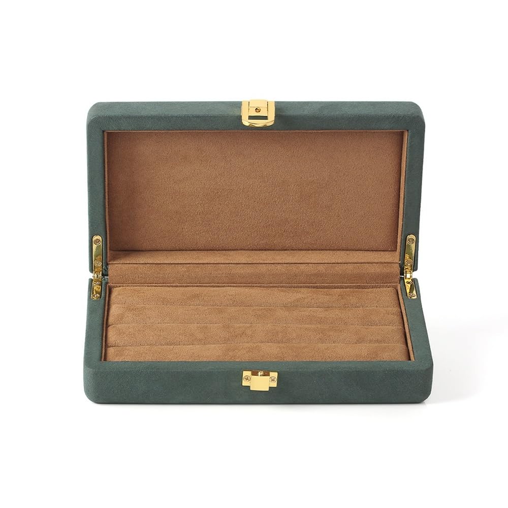 XYJIAOU2026 Jewelry Holder Portable Jewelry Storage Box Ring Display Stand Dressing(Green)