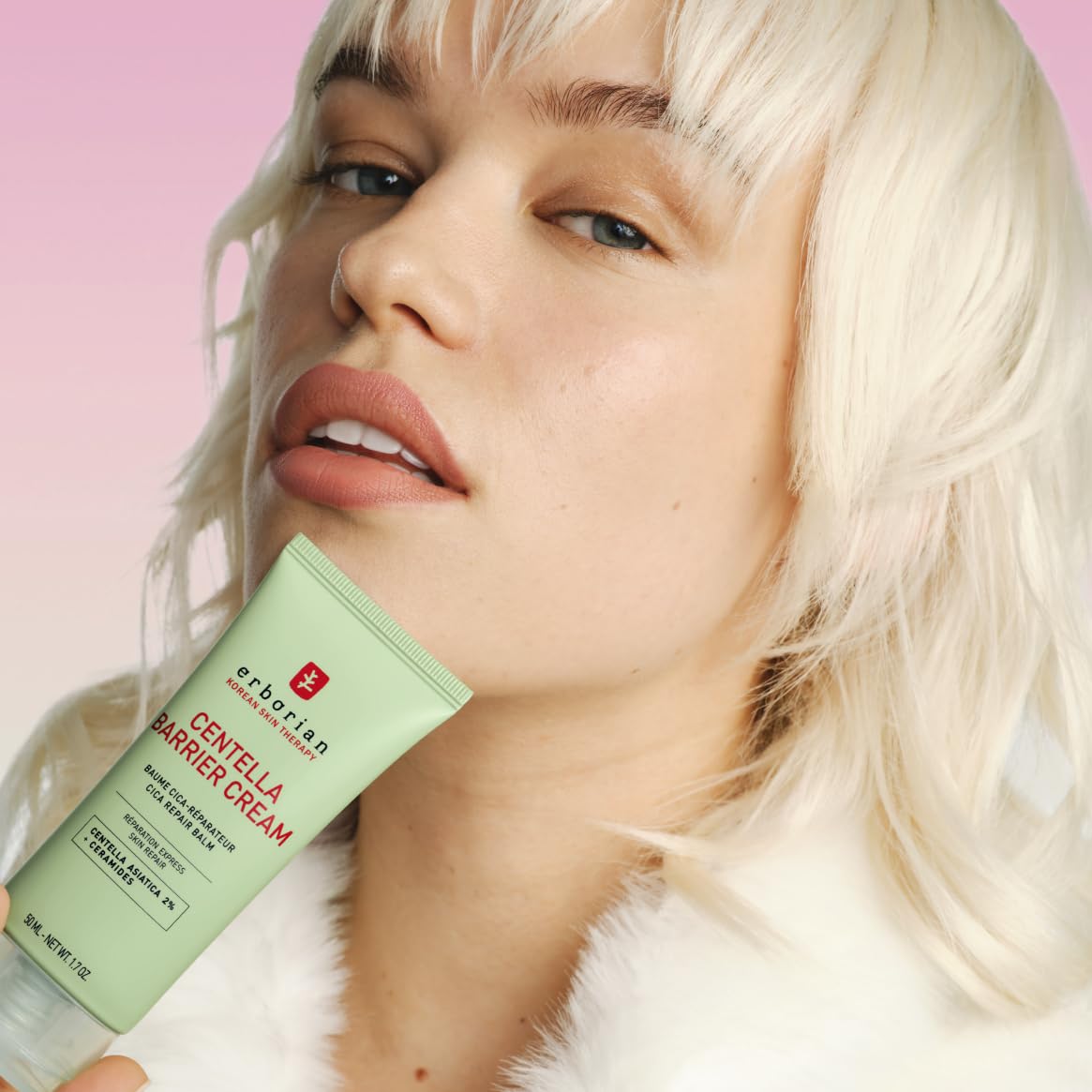 ERBORIAN | Centella Red Serum 30 ml + Centella Barrier Cream 50 ml + Gratis Kosmetiktasche | Anti-Rötungs-Routine | Für empfindliche Haut | Spendet Feuchtigkeit & Stärkt die Hautbarriere