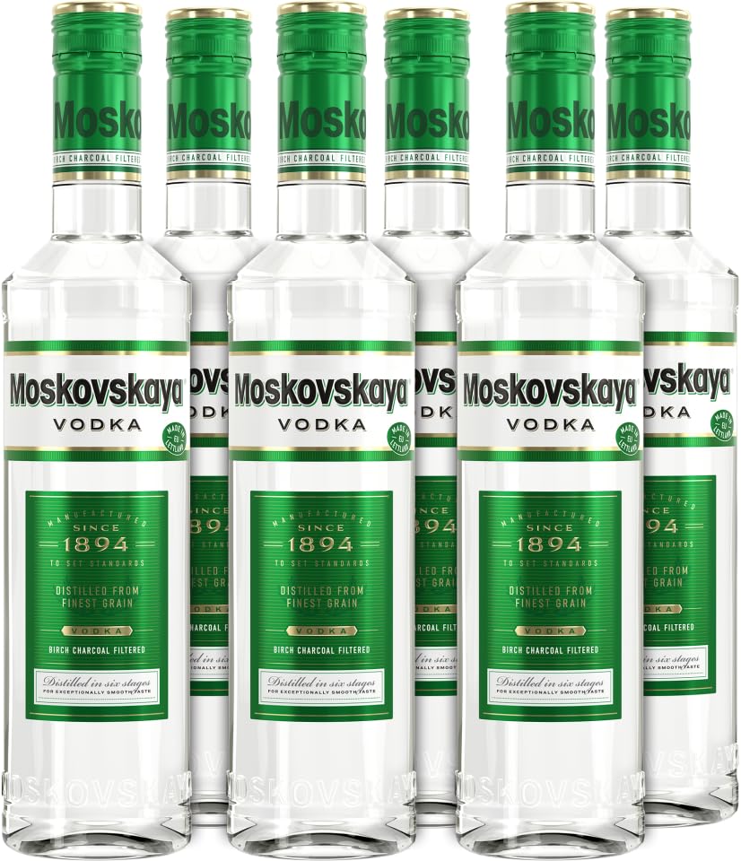 Moskovskaya Vodka 6x0.5l I Premium Vodka I 38% vol.