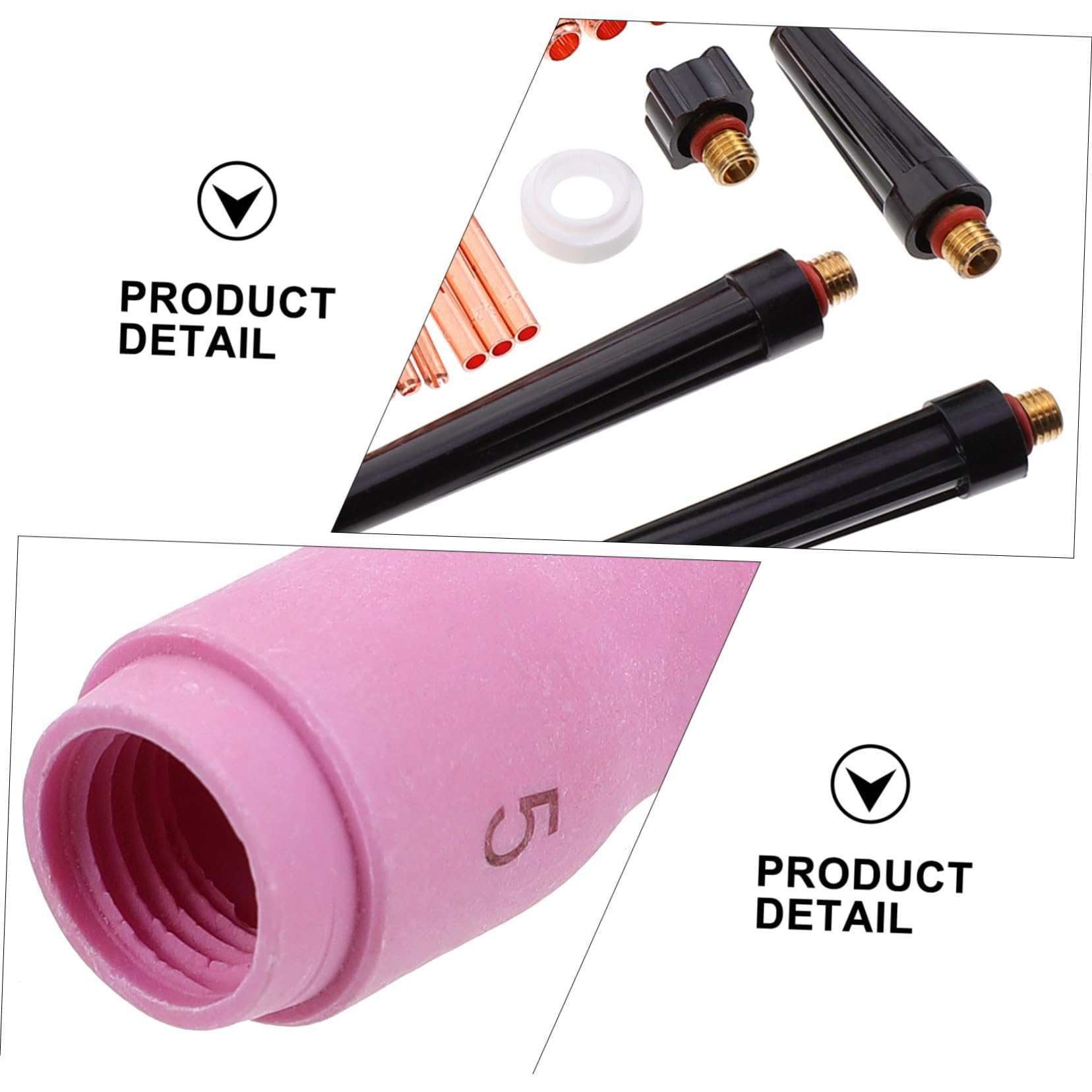 SHINEOFI 1 Juego Accesorios De De Soldadura Boquilla De Pulverización Partes De La Antorcha De Soldadura Clips De Electrodos Kit De Soplete De Soldadura Equipo Cerámica