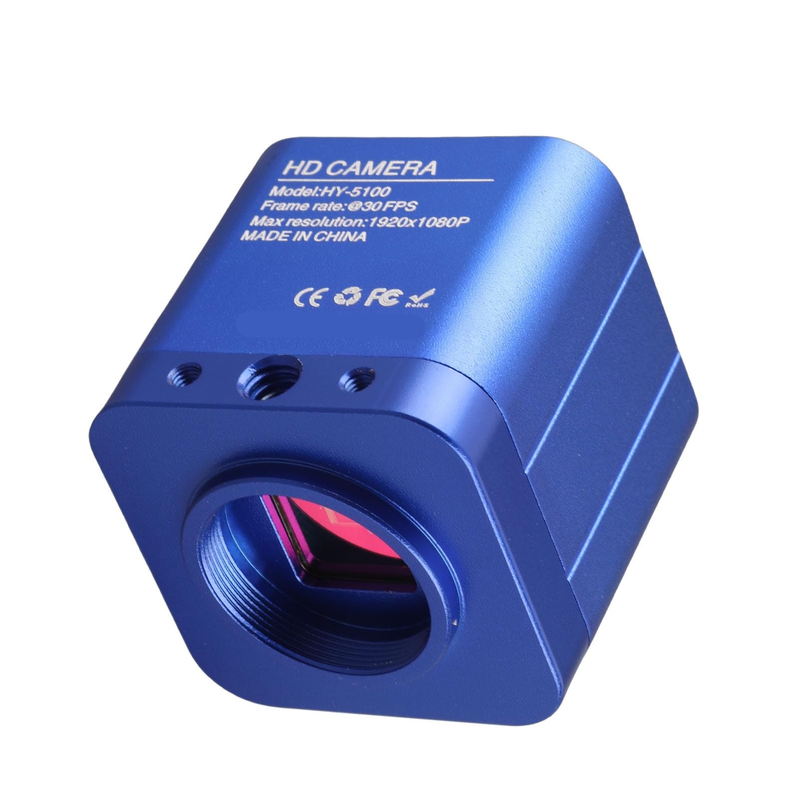 LiebeWH Telecamera Microscopio HD USB 24MP 1080P 30fps Oculare Elettronico con Software di Misurazione per XP 7 8 10 Telescopio (Spina europea)