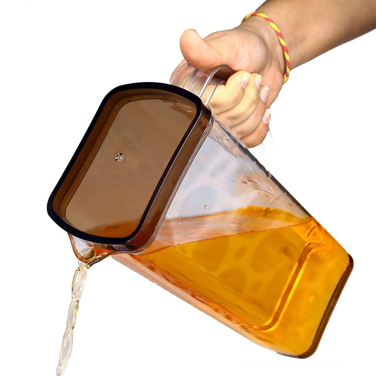 KD ZONE Water Jug with Plastic Handle, 2 litres, Transparent 2