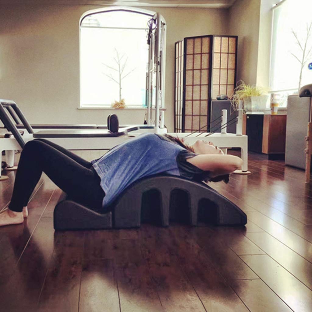 A&DW Yoga Lit de Massage Arc Pilates, Correction Colonne Vertébrale, Masseur Dos, Orthèse Civière Dorsale
