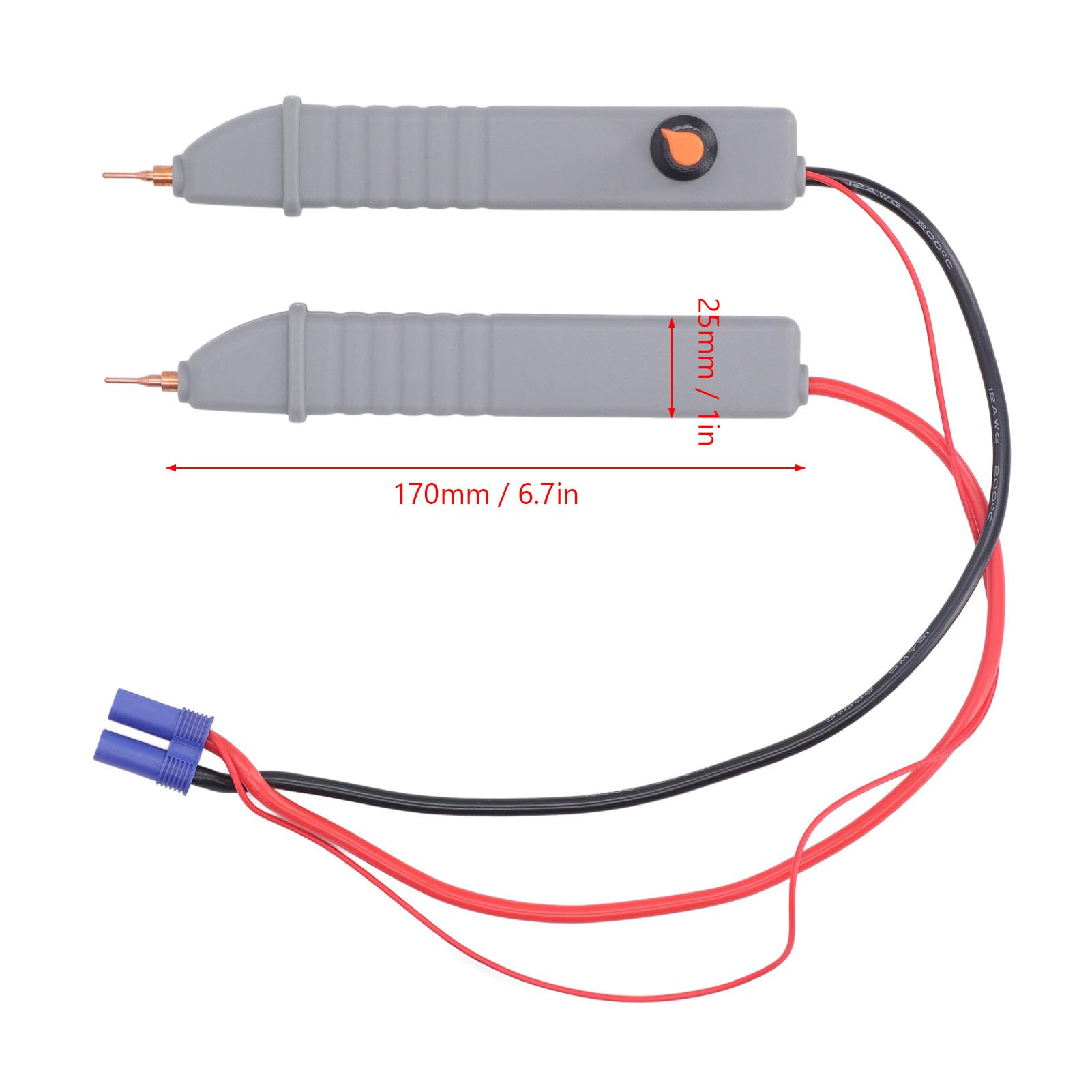 Pluma De Soldadura Por Puntos De Mano, Pluma De Soldador Por Puntos Con Gatillo Automático De 12 V-16,8 V Máquina De Soldadura De Batería Profesional Con Indicador LED 12 AWG