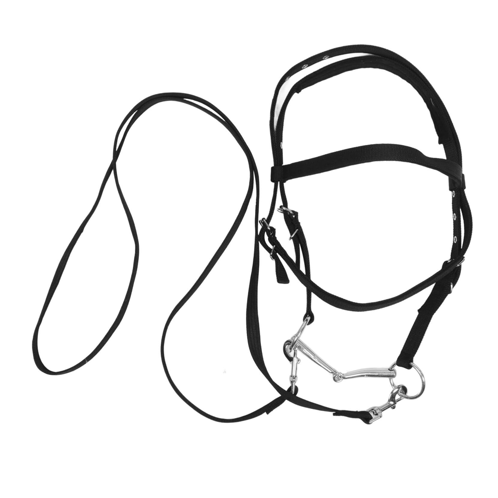 Kisangel Bridas De Cabezada con Cuerda para Adiestramiento De Caballos Occidentales Cuerda De Nailon Resistente Y Ajustable para Un Paseo Cómodo