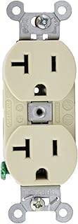 Hubbell Pro 5352-AI Heavy Duty Receptacle 20A, 125V, 2P, 3W, Ivory, (15 Pack)