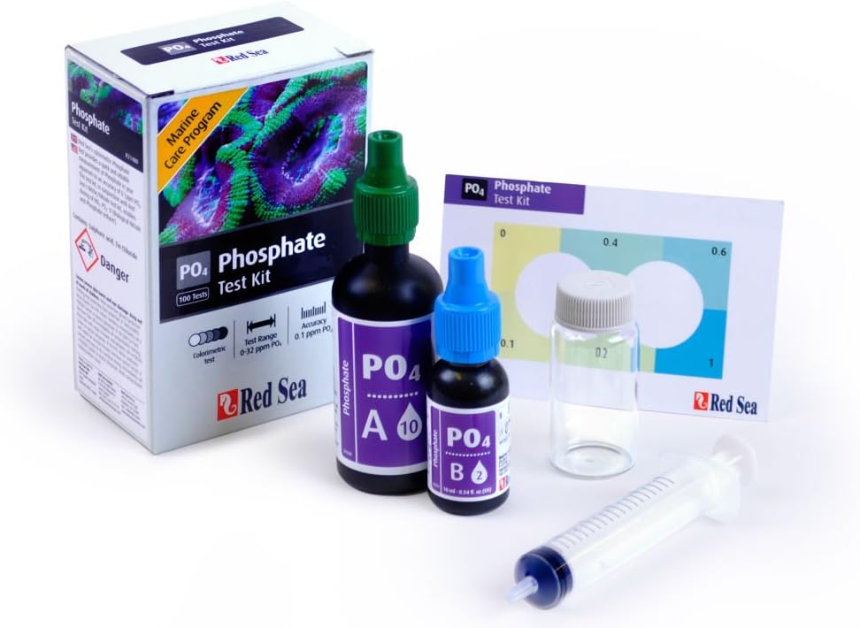 Red Sea MCP Phosphate (PO4) Test Kit – Saltwater Aquariums, Packing may vary