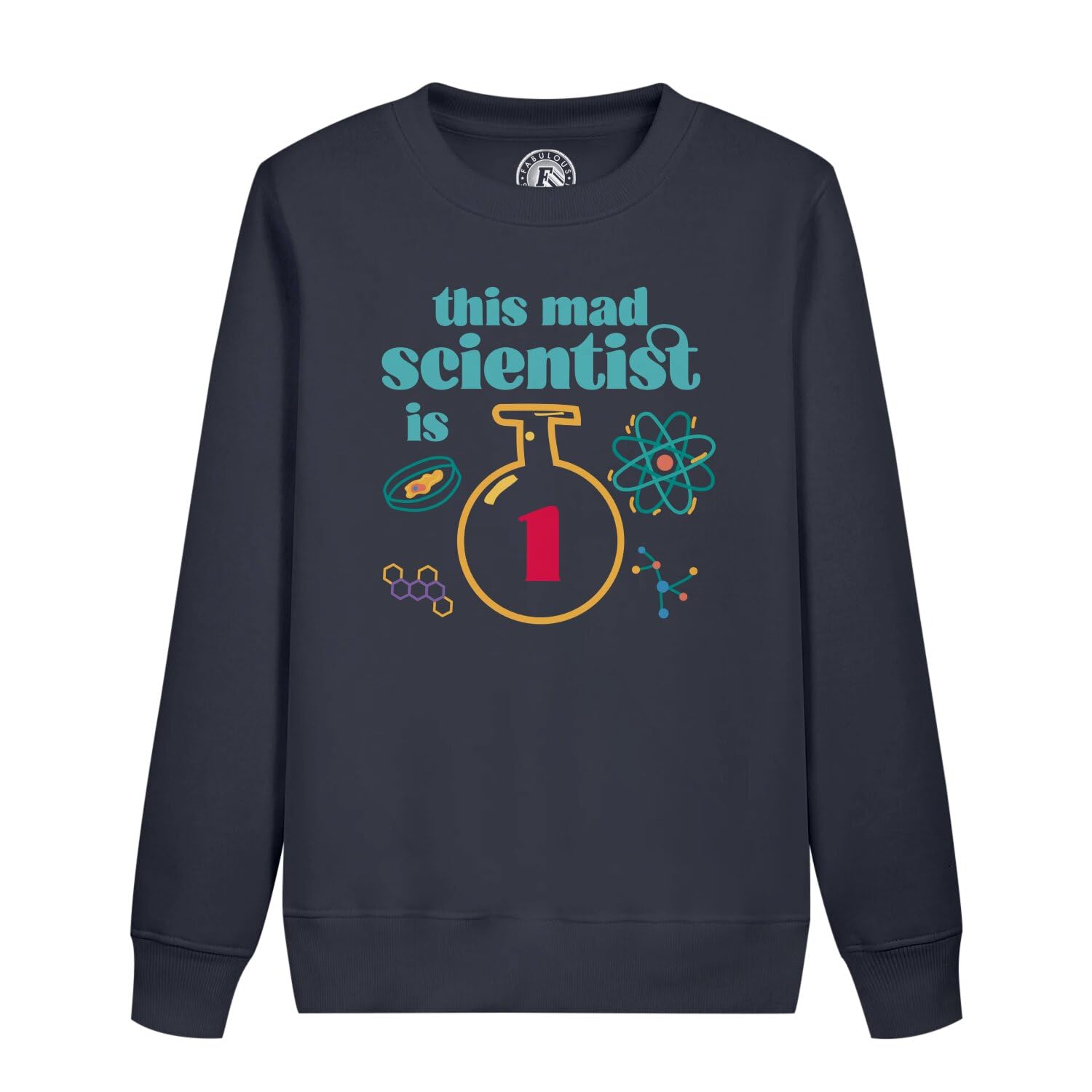Sweatshirt enfant mad scientist molletonné et doux pour ses 1 an - 4