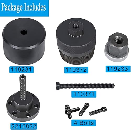 Miniatura 4 de YMT 2241 Kit de instalador e removedor de sello del cigüeñal delantero adecuado para BMW N20, N26-110371, 110372, 2212822, 119231, 119233
