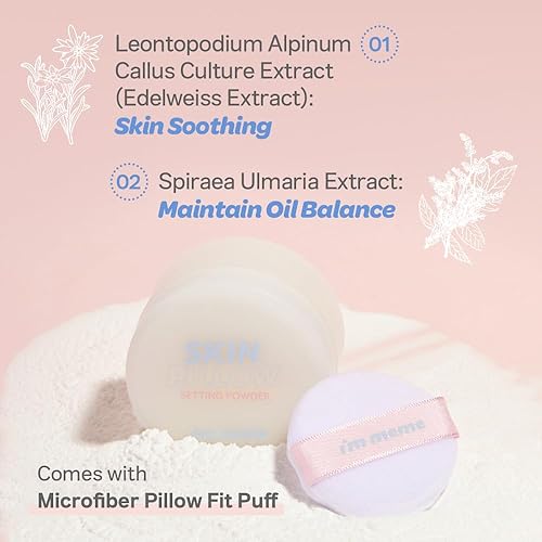 Miniatura 5 de I'M MEME Polvo fijador - Almohada para la piel  Regalos del día de San Valentín para niñas con acabado mate, efectos suavizantes de la piel