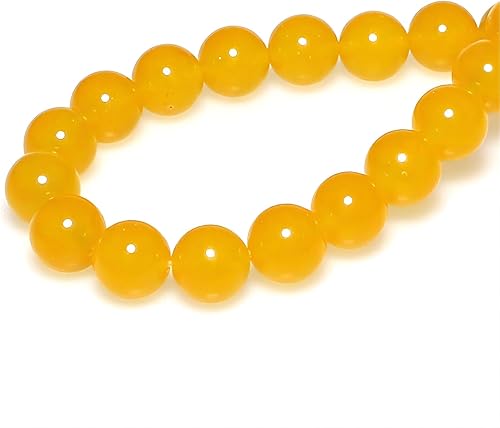 Miniatura 110 de MJDCB Natural Multicolor Volcanic Lava Stone Round Loose Stone Beads DIY for Jewelry Bracelet Making 15" (6mm, White)