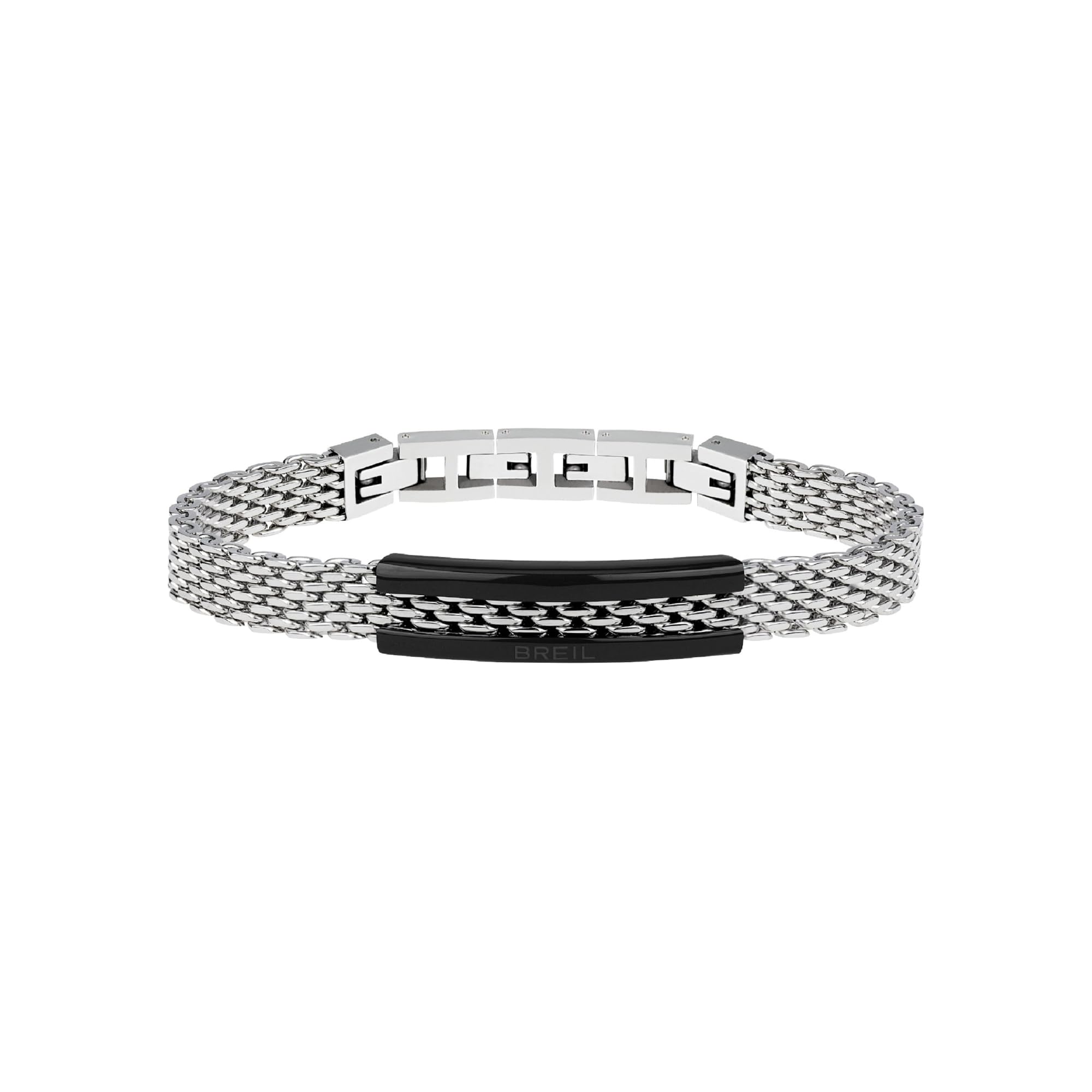 Breil Men's Bracelet TJ2741 in Steel with Gun IP Snap Collection
