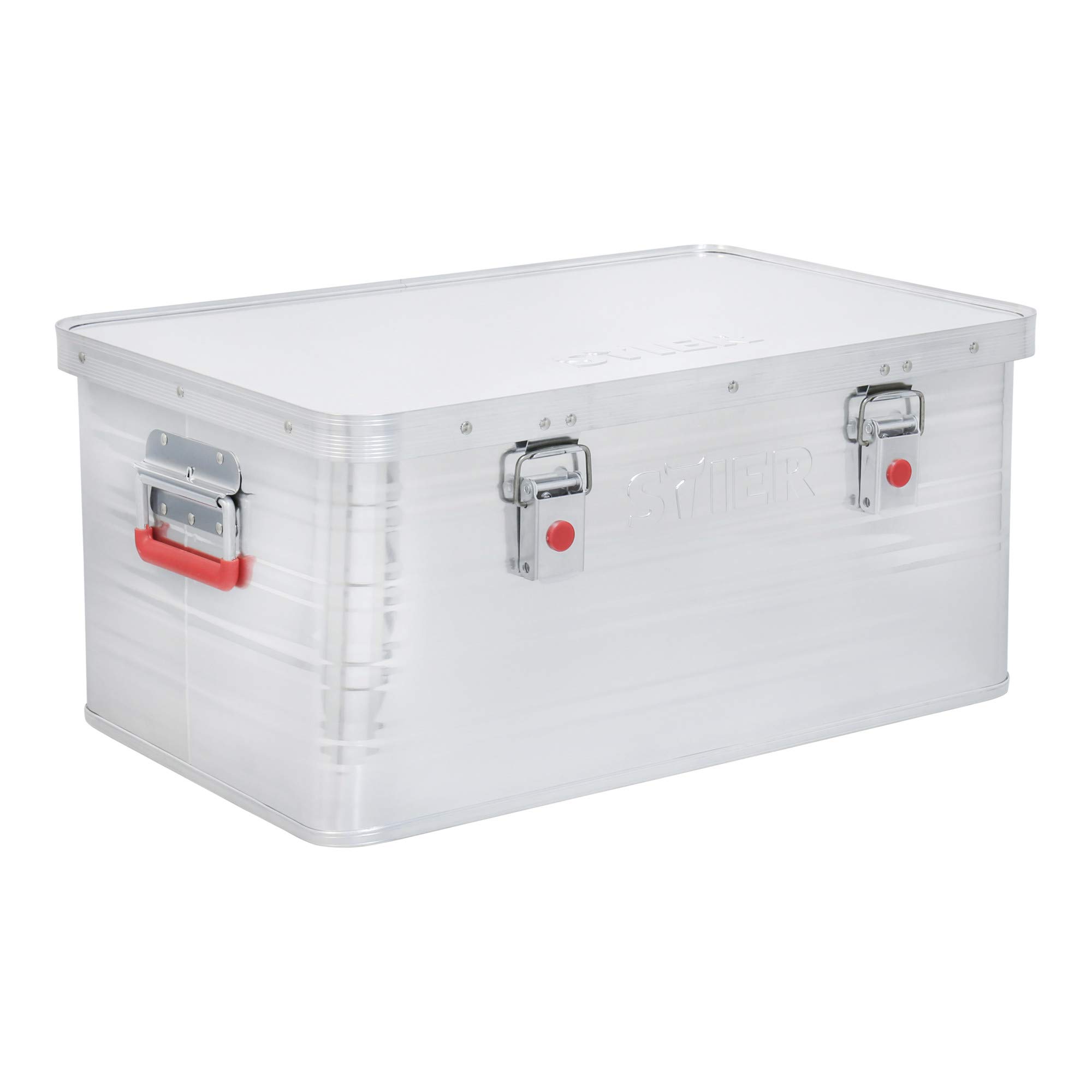STIER Caisse en aluminium 50L, DI: 570 x 365 x 246 mm, joints en caoutchouc, caisse de transport, caisse de chantier