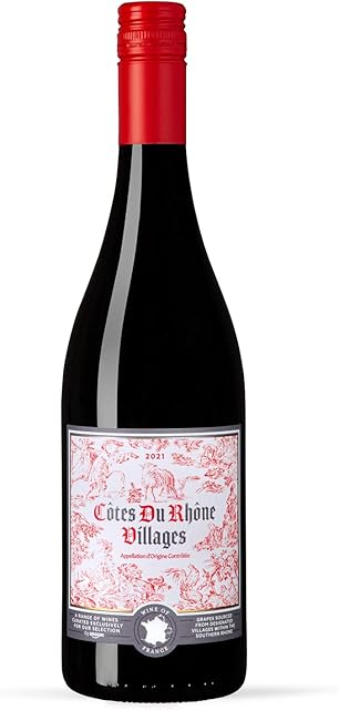 by Amazon Our Selection Cotes Du Rhone Villages AOC, Red Wine, 75cl