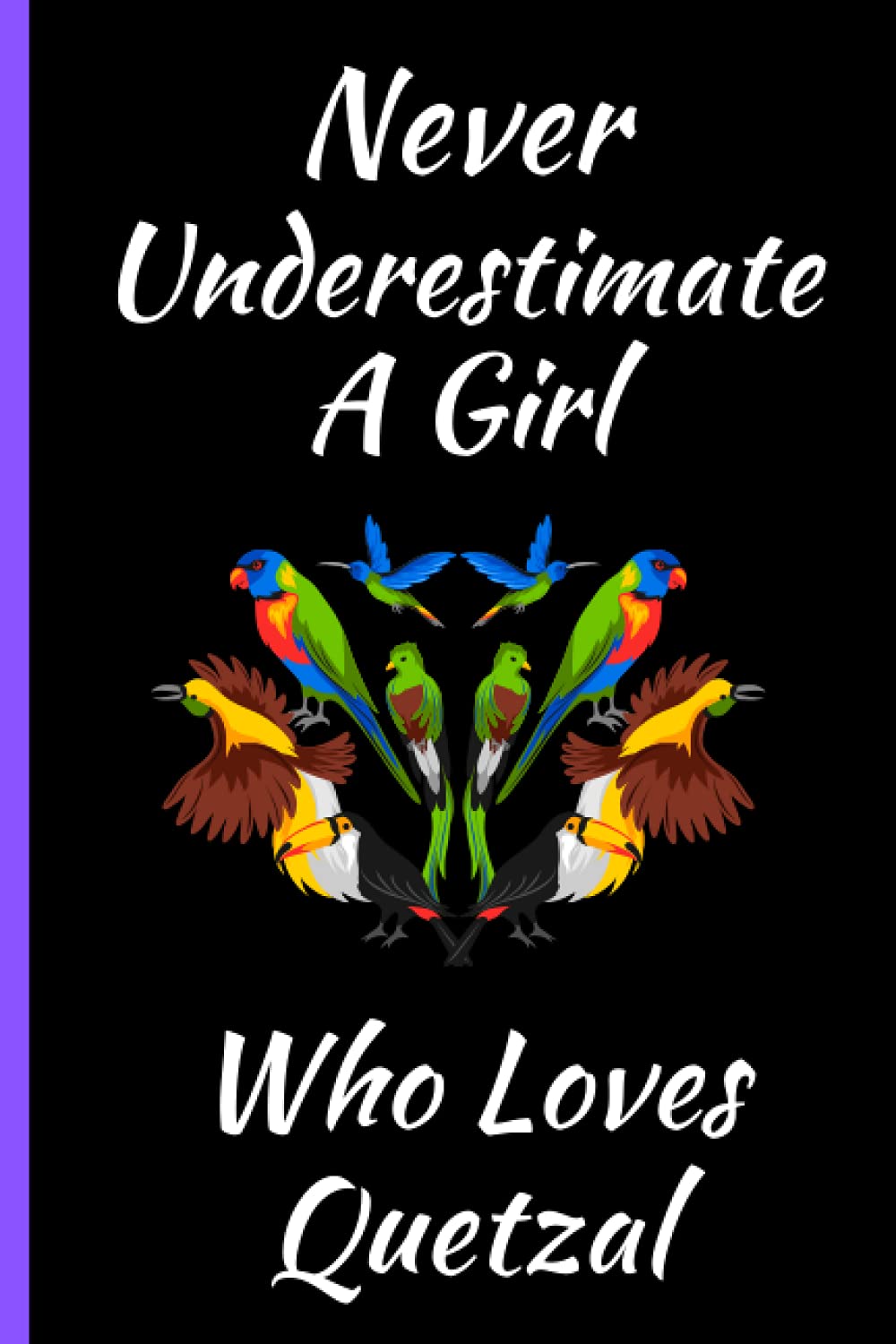 Never Underestimate A Girl Who Loves Quetzal: Cute Quetzal Notebook Journal. Perfect Birthday and Christmas Gift Idea For Woman And Girls. Funny ... Quetzal Lover. Blank Line Notebook Journal.