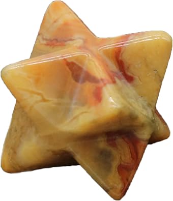 Merkaba Crystal - 0.75 Inches Metaphysical Merkaba Star for Meditation - Energetic Tetrahedron Crystal and Healing Stones for Spiritual Growth and Healing