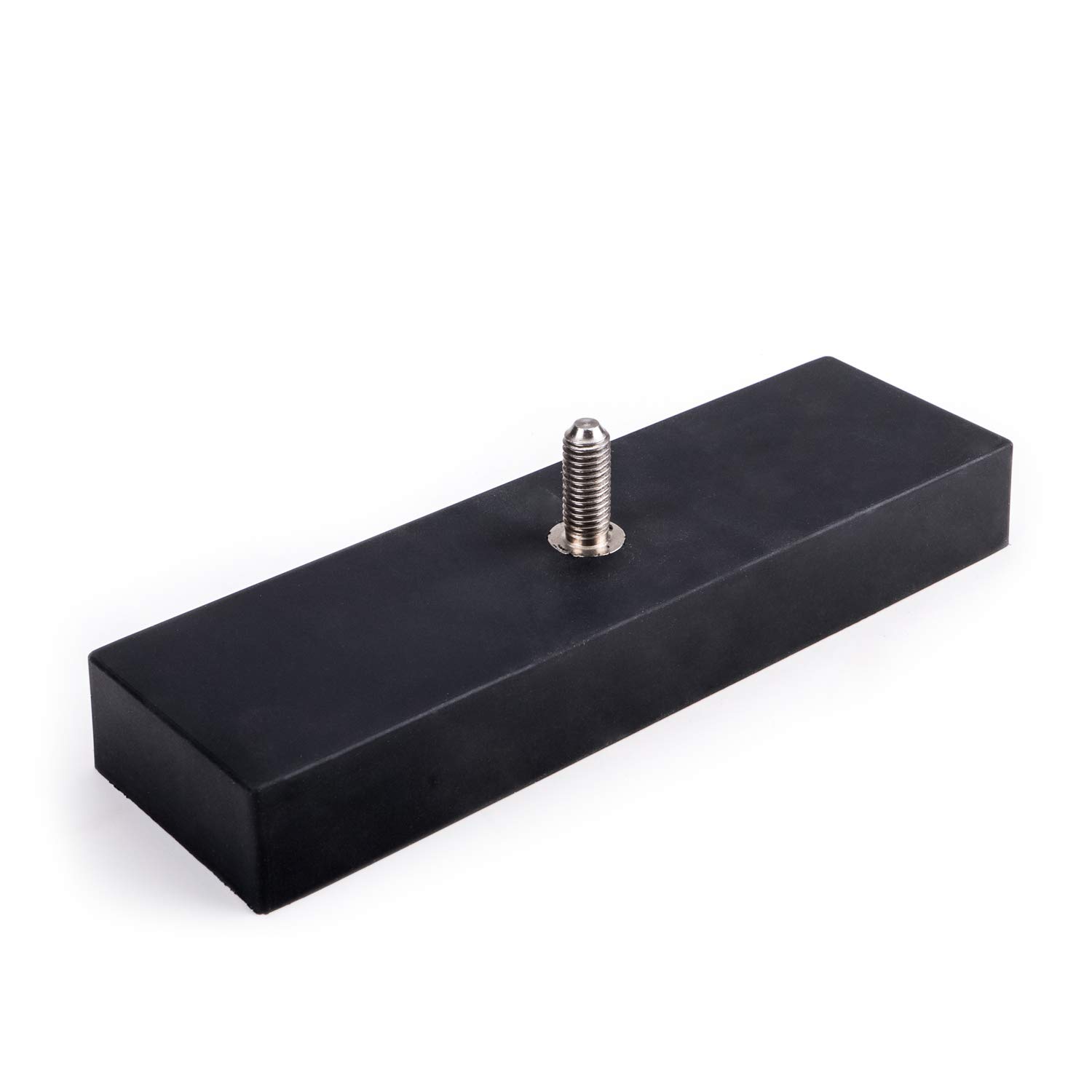 magnets4you - Imanes, Sistema magnético con pivotes roscados M10 (203 x 61 x 27 mm, engomado, fuerza de sujeción: 300 kg)