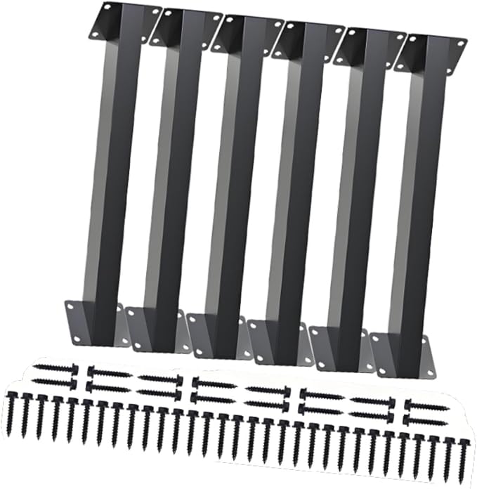 6 piezas de soportes angulares de refuerzo para pérgola, postes y vigas de madera, herrajes de hierro para exteriores, adecuados para gazebo, casa de árbol y más miniatura 6