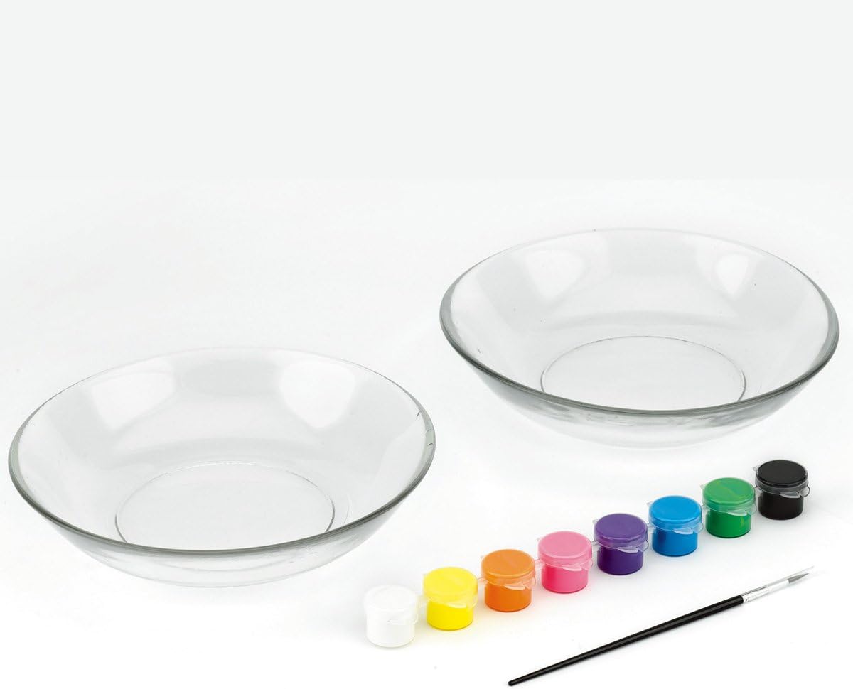Creativity for Kids 2 Glass Bowls 4U2 Paint - Glass Painting Kit for Kids