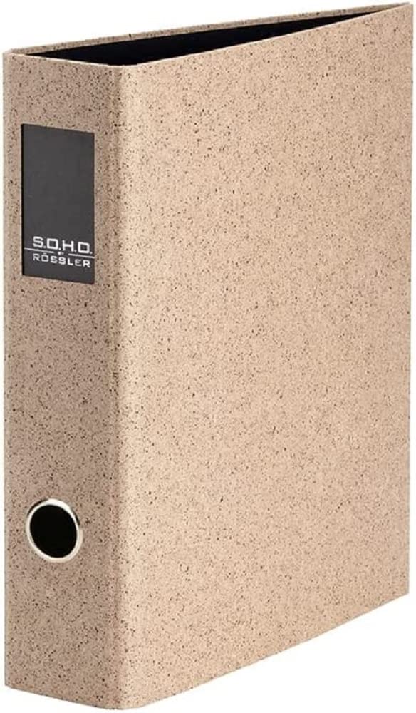 Rössler Papier S.O.H.O. Classeur A4 Dos 85 Mm Mécanisme Levier – Cacao – Qualité Allemande Durable