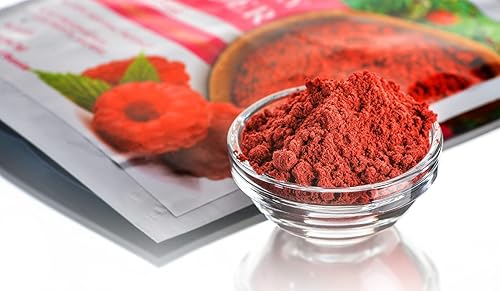 Miniatura 2 de Polvo liofilizado de frambuesa cosechada silvestre, 2 onzas, polvo de frambuesa natural, sin azúcar añadido, sin OMG