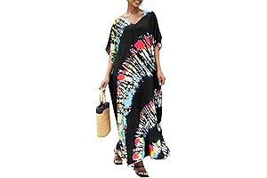 Cherry Cat Women's Black Cat Print Beach Dress Swim Cover Up Summer...