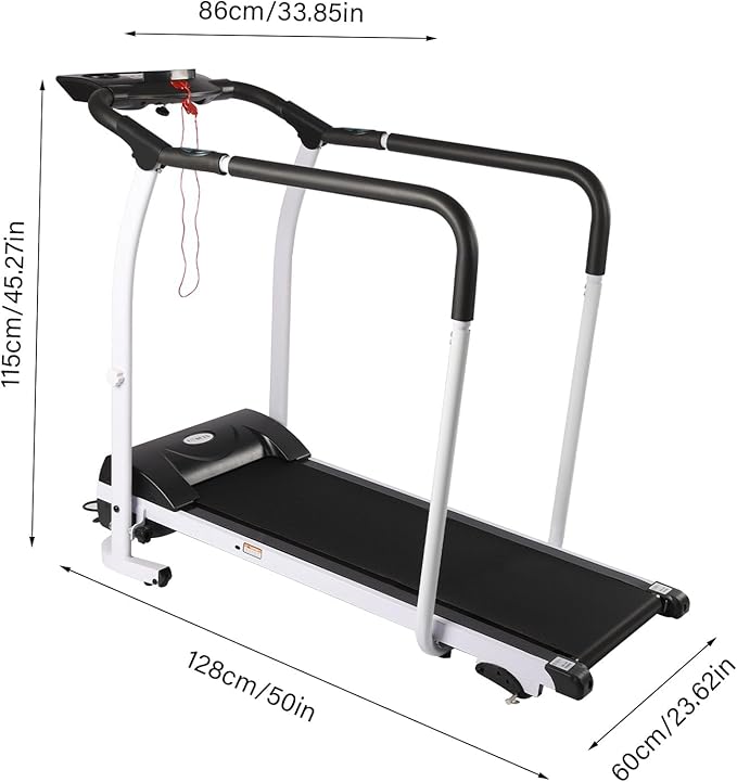 Caminadora Recovery Fitness con Barandales y Medición de Ritmo Cardíaco miniatura 2