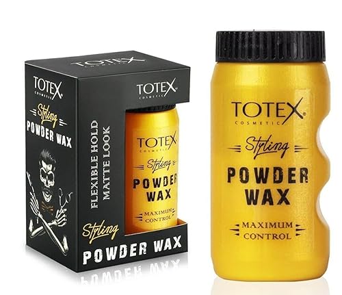 Totex Cera en polvo con textura para el cabello, polvo espesante sin perfume, polvo voluminizador para el cabello, agarre flexible, aspecto mate,