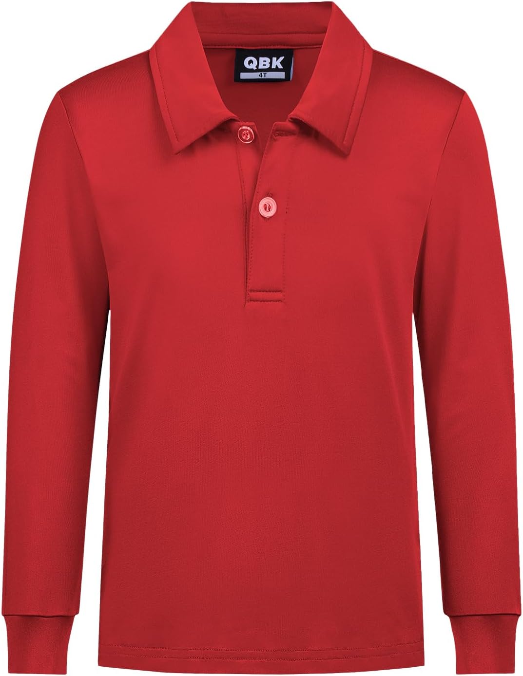 QBK Boys’ Performance Polo Kids Collared Golf Shirts Long Sleeve School Uniform for 4T-16Y QBK Boys’ Performance Polo Kids Collared Golf Shirts Long Sleeve School Uniform for 4T-16Y