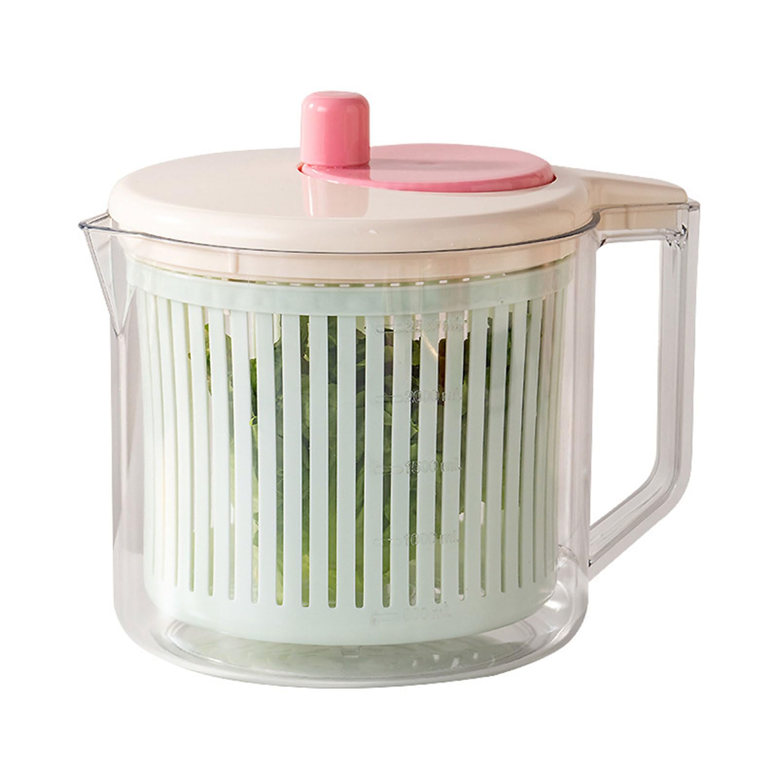 Elegante multiuso per rondella prodotti, centrifuga per frutta in plastica, disidratatore per verdure con manico, forniture da cucina, disidratatore da cucina