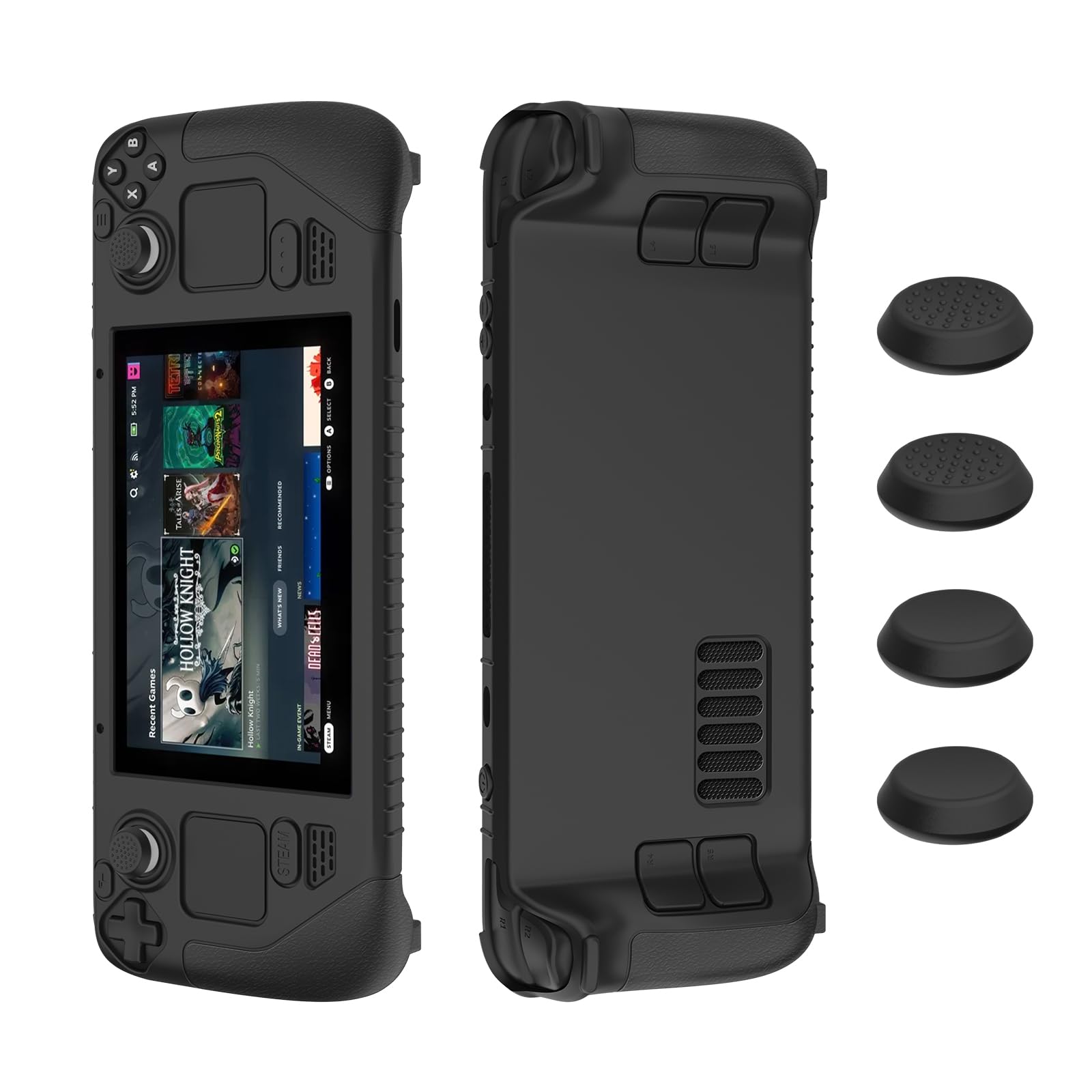 ADDGRIP™ Silicone Protective Case Designed for Steam Deck, Shock-Absorption Anti-Scratch Cover Protector Steam Deck Accessories (Black) (B0CJ4DNX9B) Amazon Price History, Amazon Price Tracker