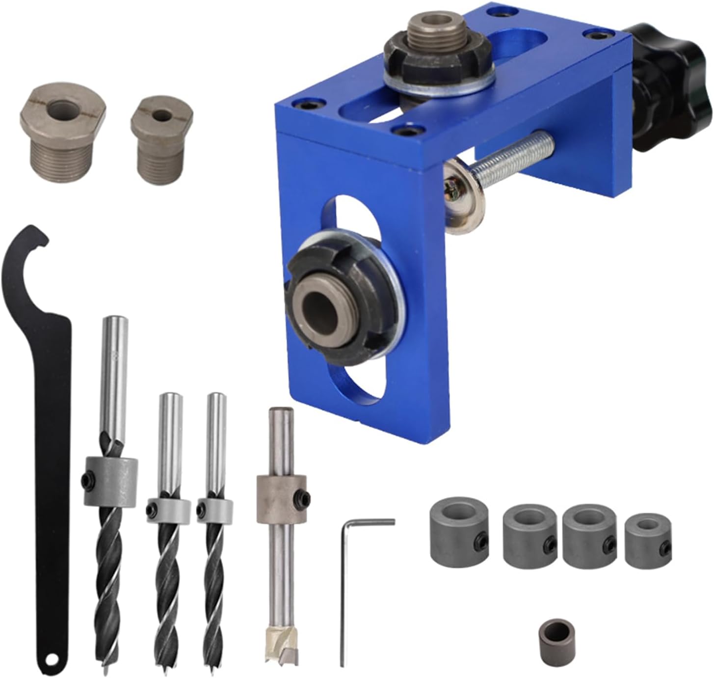 Woodworking Hole Puncher & Drill Guide Doweling Jigs With Adjustable Clamp Suitable For Craftsmen Carpentry Projects