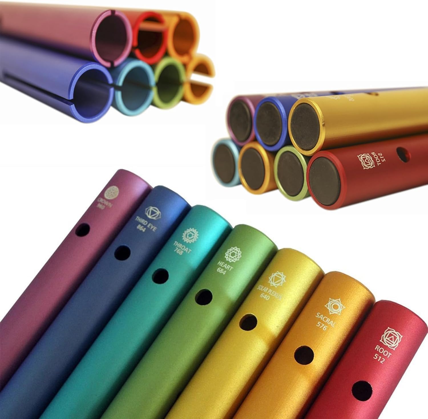 Set di strumenti a percussione per musicoterapia, accordatura 512Hz-960Hz per relax e accompagnamento musicale da banda