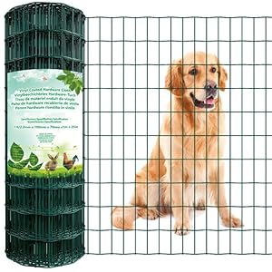 Amagabeli Garden Home 1 M X 25 M Groen gaas hekwerk RAL6005 PVC gecoat 100 x 75mm Mesh Size 2.2mm draad diameter…