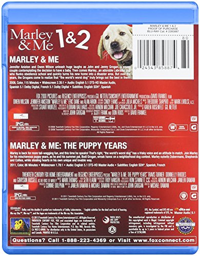 Marley & Me y Marley & Me: The Puppy Years DVD de cine infantil sobre labradores 3