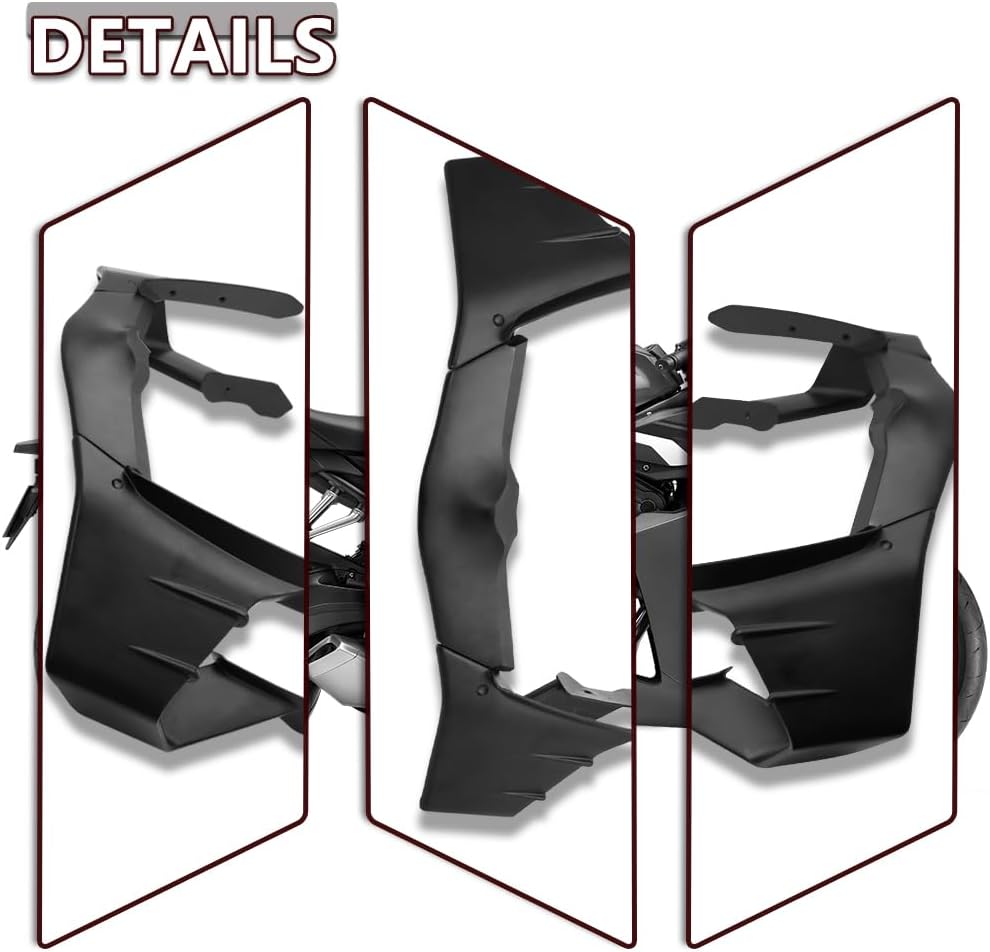 MOEXEXEX for CBR650R cbr650r 2026 2025 2024 New Accessories Motorcycle Front Spoiler Kit Fairing Downforce Naked Front Spoiler Wingtip Aerodynamic Wing