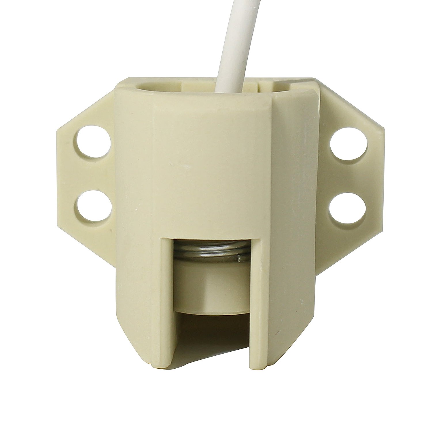 Fankerba - 2PCs Ceramic R7S Lamp Socket,Off-White Lamp Holder Base AC 110-250V,75-1000W for Single-Ended of Metal Halide Lamp Head