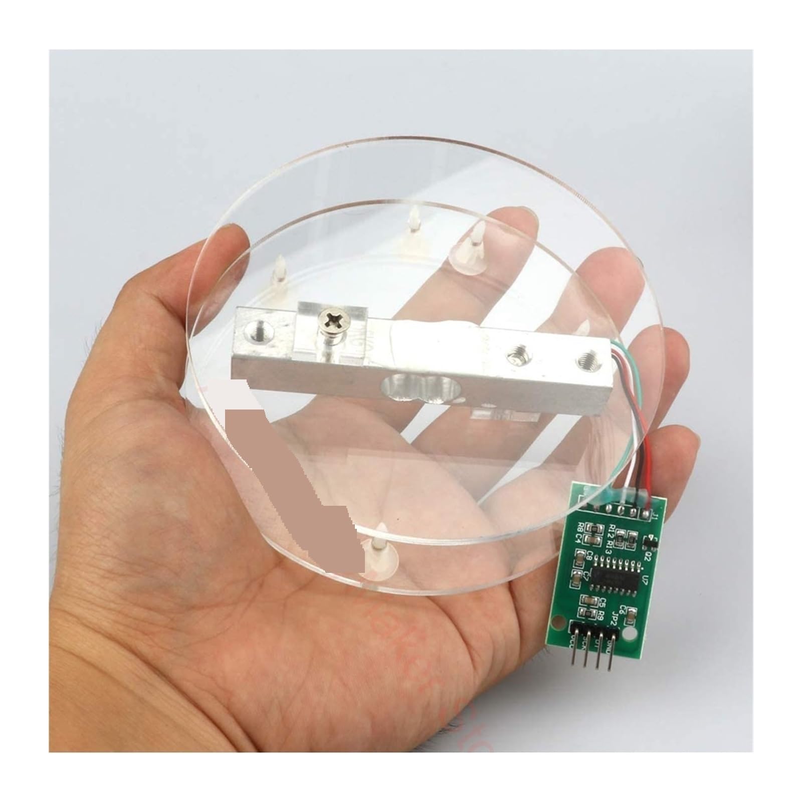 ARCELI HX711 Wägezellen-Set – 1 Kg Sensor + ADC Konverter, 24-Bit, Für DIY-Küchenwaagen & Gewichtsmessung (2 Stück)