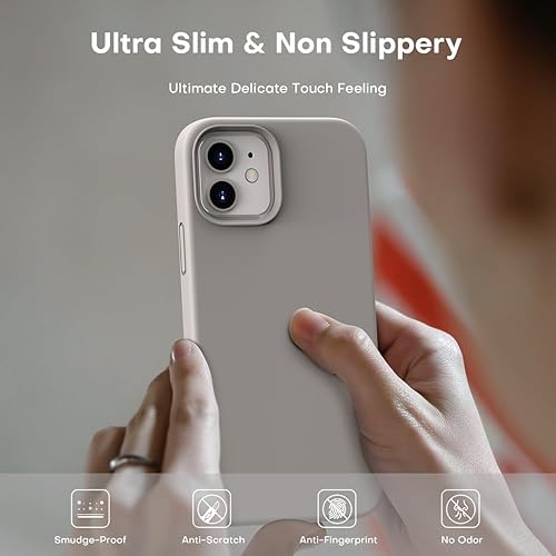 Vista 259 de TOCOL - Funda 5 en 1 para iPhone 11, con 2 protectores de pantalla + 2 protectores de lente de cámara, funda delgada de silicona líquida a prueba