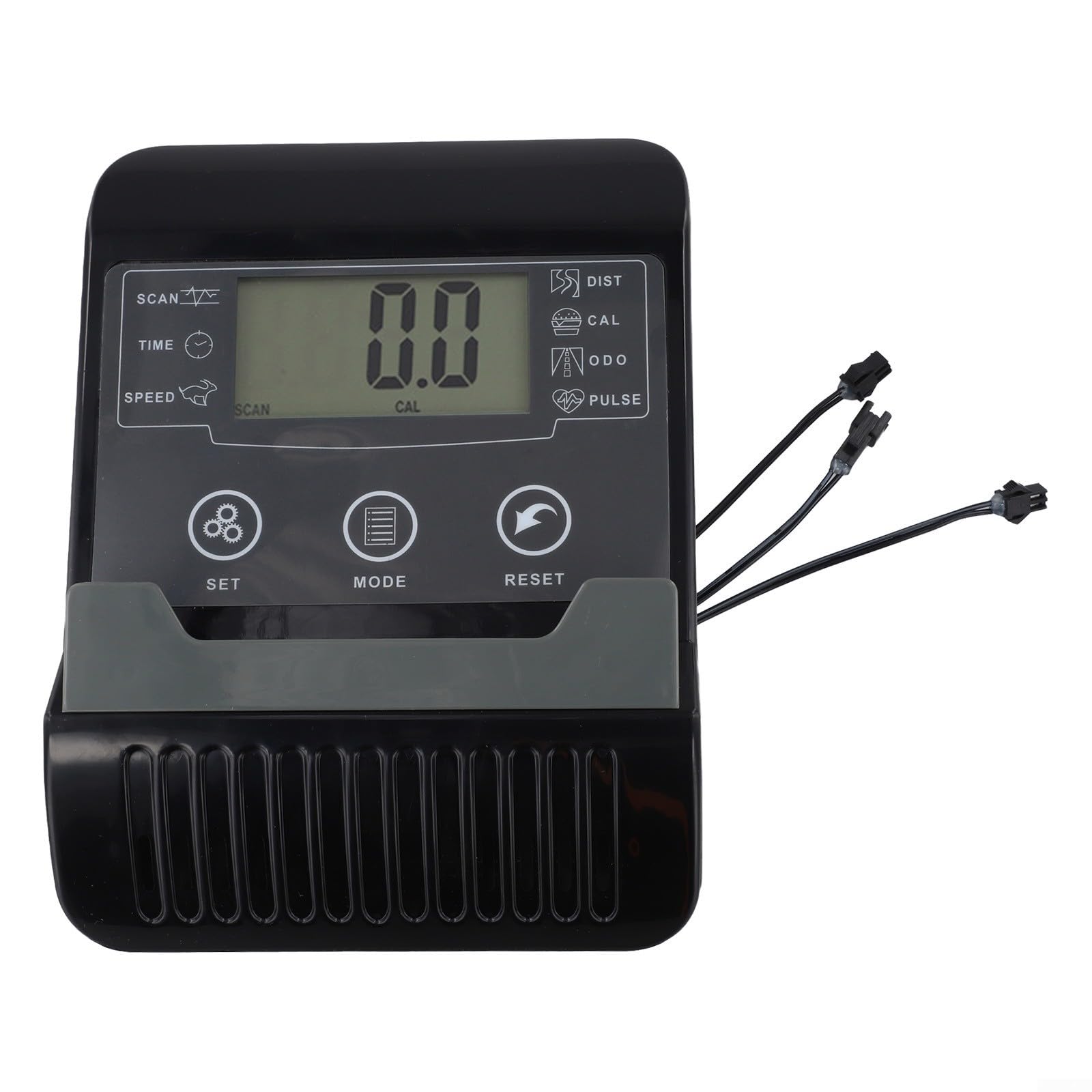Compteur de vitesse LCD noir avec connecteur SM et écran de rechange fitness