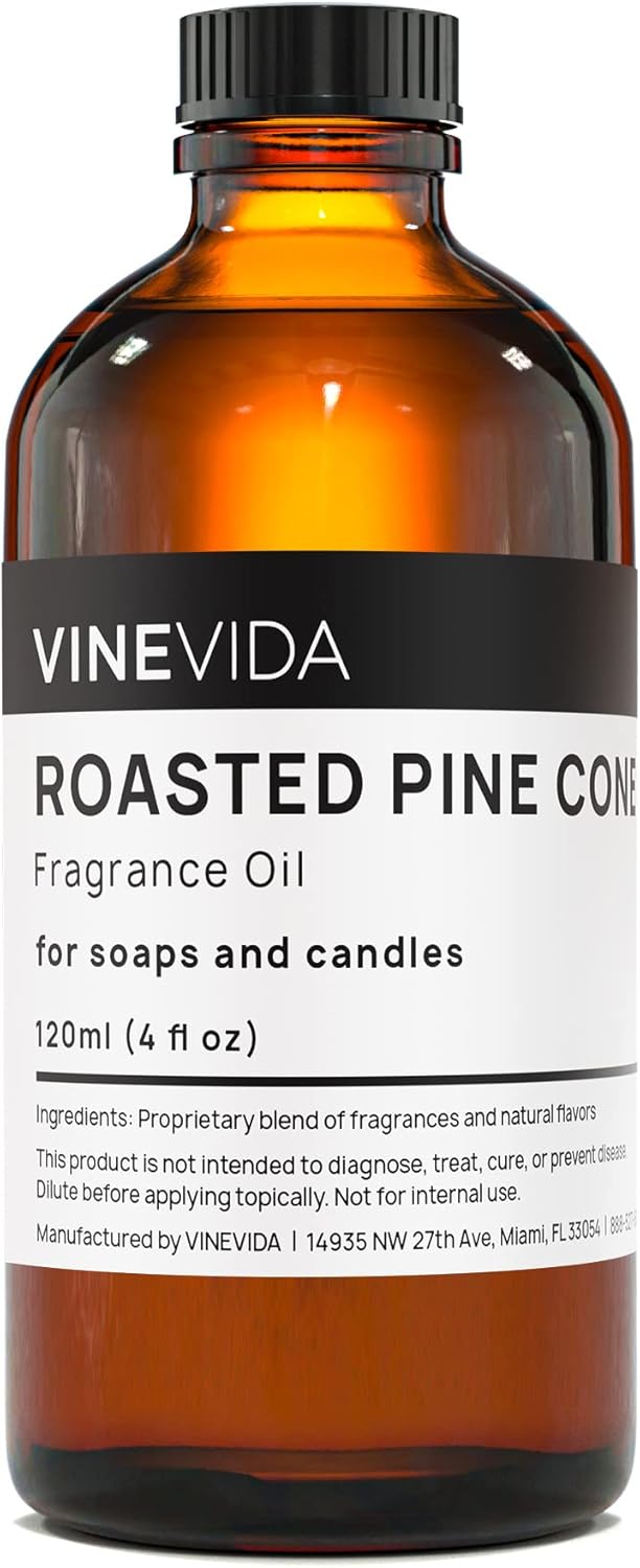 VINEVIDA [4oz] Roasted Pine Cone Fragrance Oil for Candle