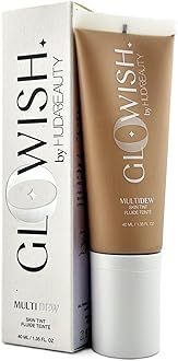 HUDA BEAUTY GloWish Multidew Vegan Skin Tint Foundation 06 Medium Tan