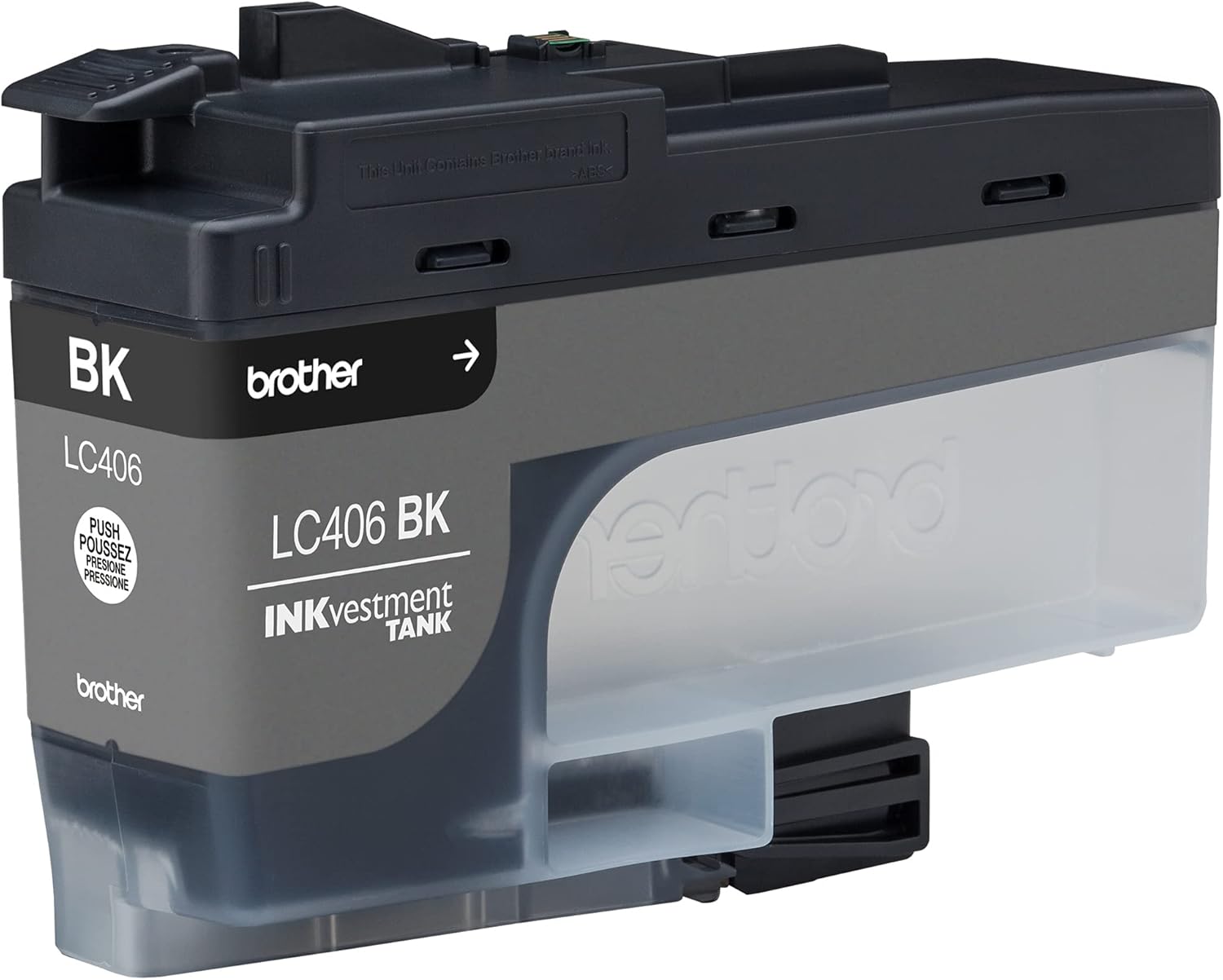 Brother Genuine LC406BK Standard Yield Black INKvestment Tank Ink Cartridge,(Pack of 2)