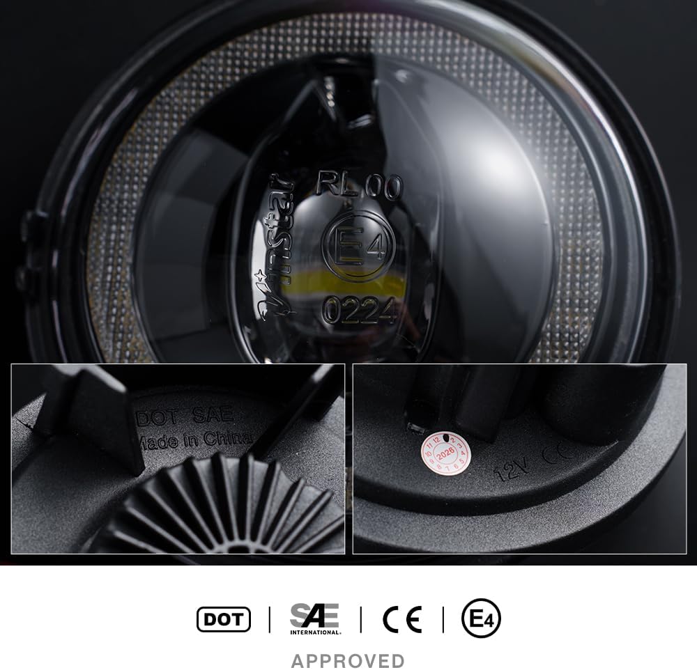 Xenon White LED Daytime Running Lights for MINI Cooper R55 Clubman R56 Coupe R57 Convertible R59 Roadster R60 Countryman R61 Paceman Driving Halo Ring Fog Lamps Powered by High Power LED Lights