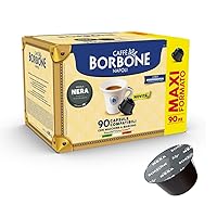 Caffè Borbone Miscela Nera - 90 capsule - Compatibili con le Macchine a marchio Nescafè® Dolce Gusto®