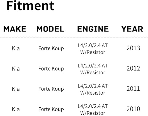 Vista 298 de Ventilador de refrigeración de repuesto para Nissan Versa Sedan 1.6L Auto (4 velocidades) y transmisión manual 2012-2019, Versa Note 1.6L MT