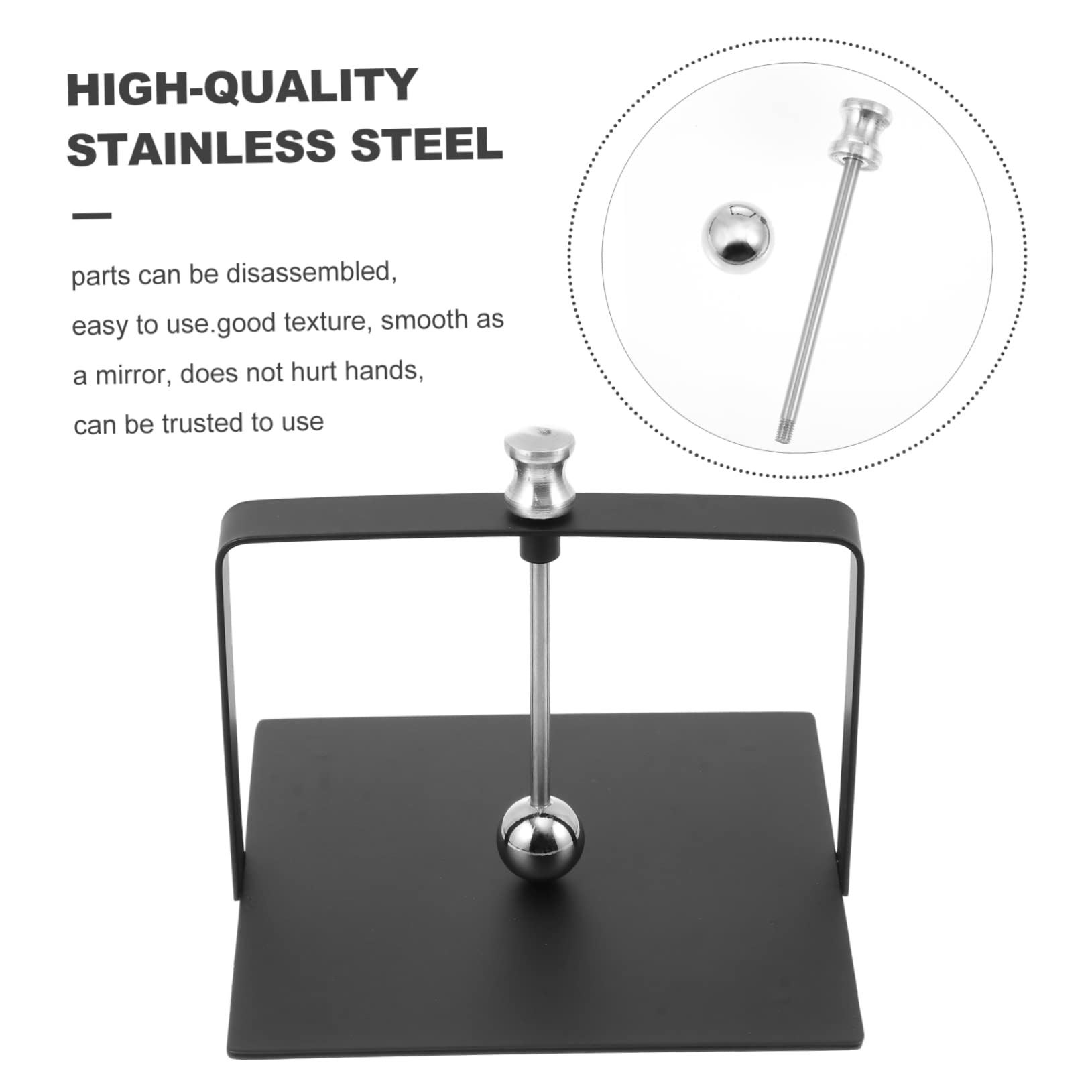 Portatovaglioli Design Minimalista Nero da Tavolo in Acciaio Inossidabile e Stile Elegante Supporto per Tovaglioli Freestanding Facile da Usare per Hotel e Cucina