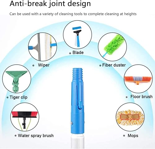 Miniatura 3 de Window Cleaning Pole 5-12m Water-fed Telescopic Brush Water Spray Cleaning Brush Extendable Conservatory Roof Cleaner Photovoltaic and Solar Panels