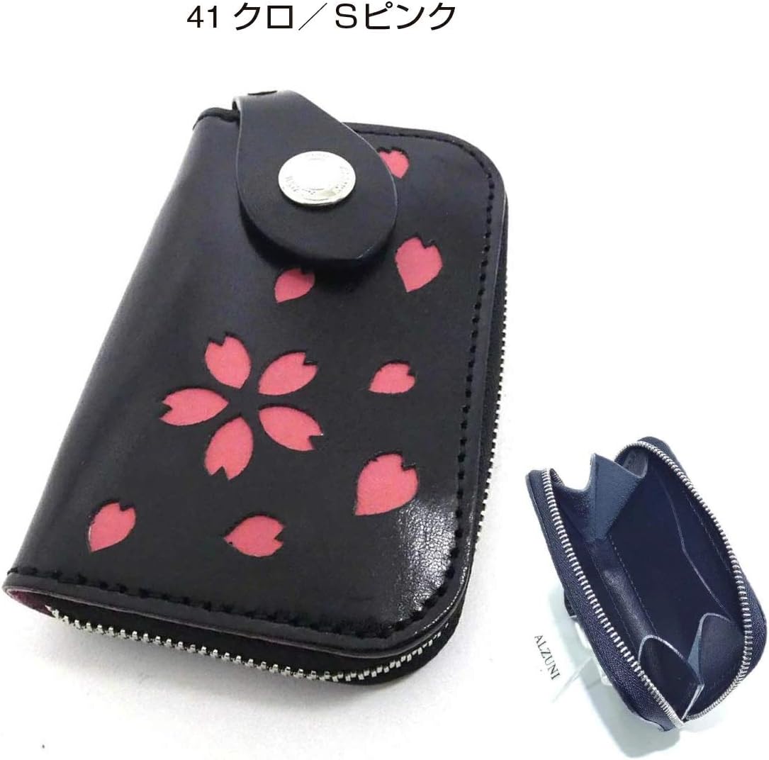 Amazon | ALZUNI アルズニ 桜 型抜き 革 小銭入れ FRF コインケース SH